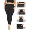Pocket-style High-waisted Plus-size Yoga Leggings for Women Fitness High-elasticity Butt-lifting Sports-style Form-fitting Leggings