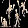 Industrial Style Monkey Lamp: Creative Hemp Rope Pendant for Restaurant, Kids' Room, or Store Display