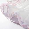 Rochie de vară roz cu imprimeu floral, cu mâneci lungi și talie marcată, pentru femei, stil european și american