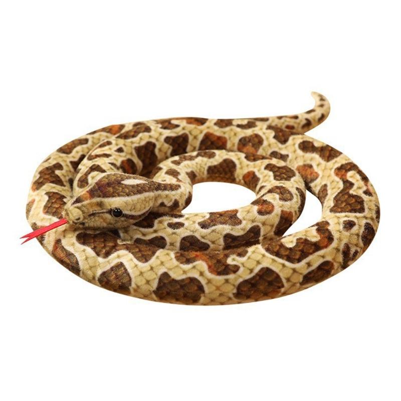 100cm Realistic Snake Stuffed Animal Toy For Home Decors and Educational Purposes Novelty Prank Plush Snake Dolls