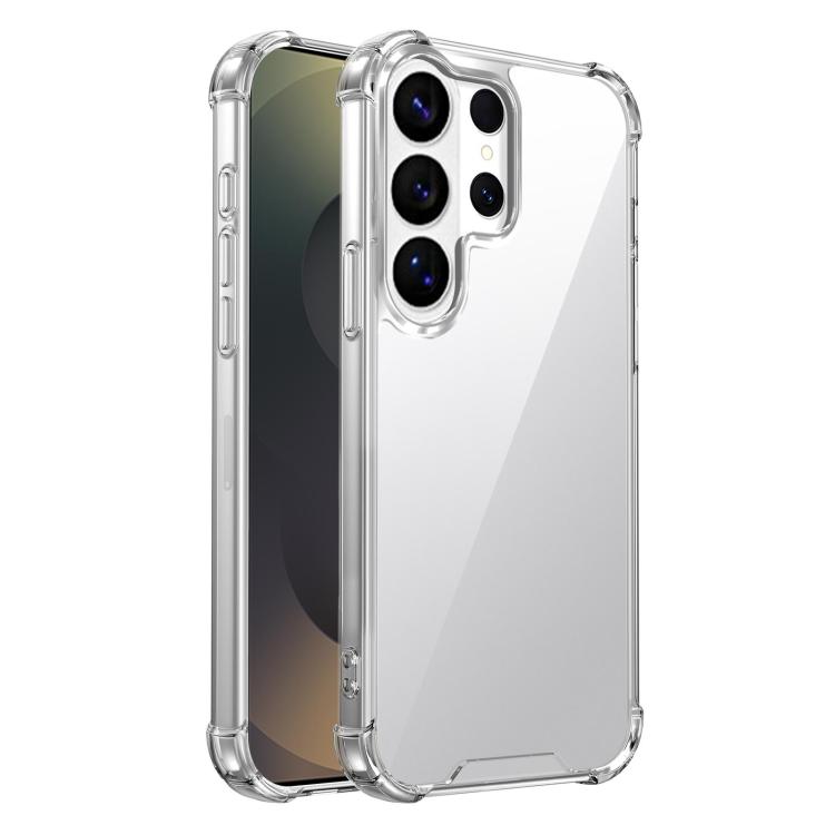 Four-corner Shockproof Acrylic +TPU Phone Case For Samsung Galaxy S26 Ultra 5G прозрачный