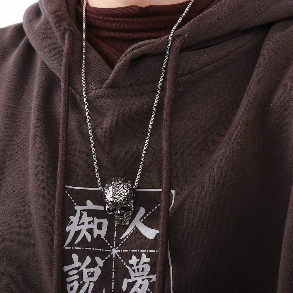 Stainless Steel Skull Necklace Women Jewelry Accessories Men's Neck Chains Skeleton Pendant Choker