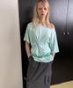 HERETIC Button T-Shirt / Sky Mint