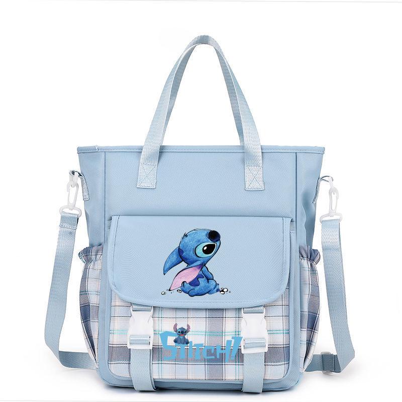 Lilo Stitch Kids Canvas Shoulder Bag With Colorful Print For Daily Use