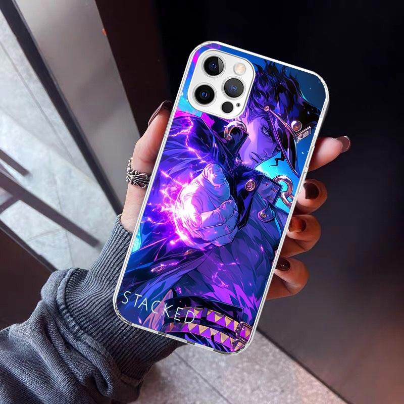 JoJo's Bizarre Adventure Kujo Jotaro Phone Case For iPhone 17 Air 11 13 Mini 14 15 Plus 16 12 Pro Max 16E SE 7 8 Pattern Soft TP