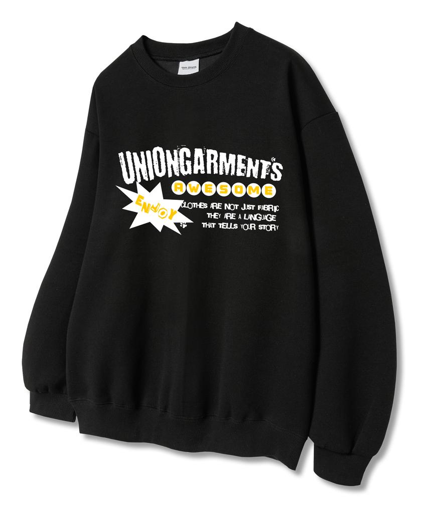 UNION GARMENTS Iredia Terry Sweatshirt Black