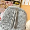 Mochila Fashion em Forma de Estrela Casual Diária Grande Capacidade Mochila Escolar para Estudantes Design Minimalista para Deslocamento Viagem com Detalhes de Franja