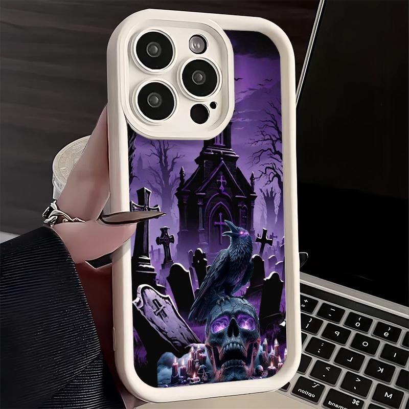 Phone Case for iPhone 17 Air 16E 15 16 Pro Max Gothic Vampire Scarlet Art Cover 14 Plus 13 12 Mini Soft Shell Silicone Fundas