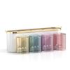 Gold-Plated Wall-Mounted Toothbrush & Mouthwash Holder Set, Punch-Free Installation