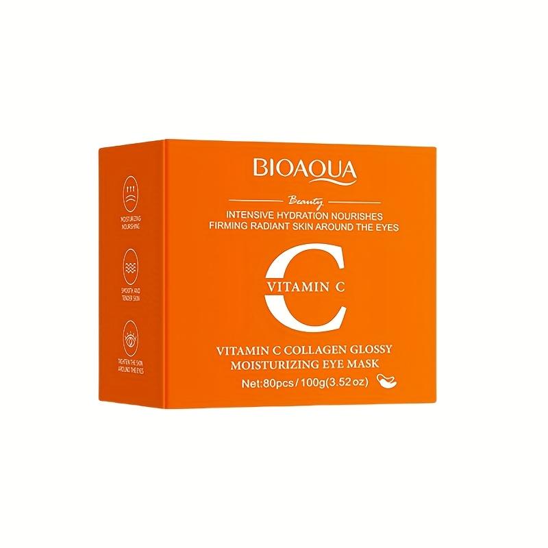 

80 шт. Витамин С Коллаген Осветляющая маска для глаз, Увлажняющая и Подтягивающая, Уменьшает Морщины, Улучшает Темные Круги и Увлажняет Маски для Глаз VITAMIN C