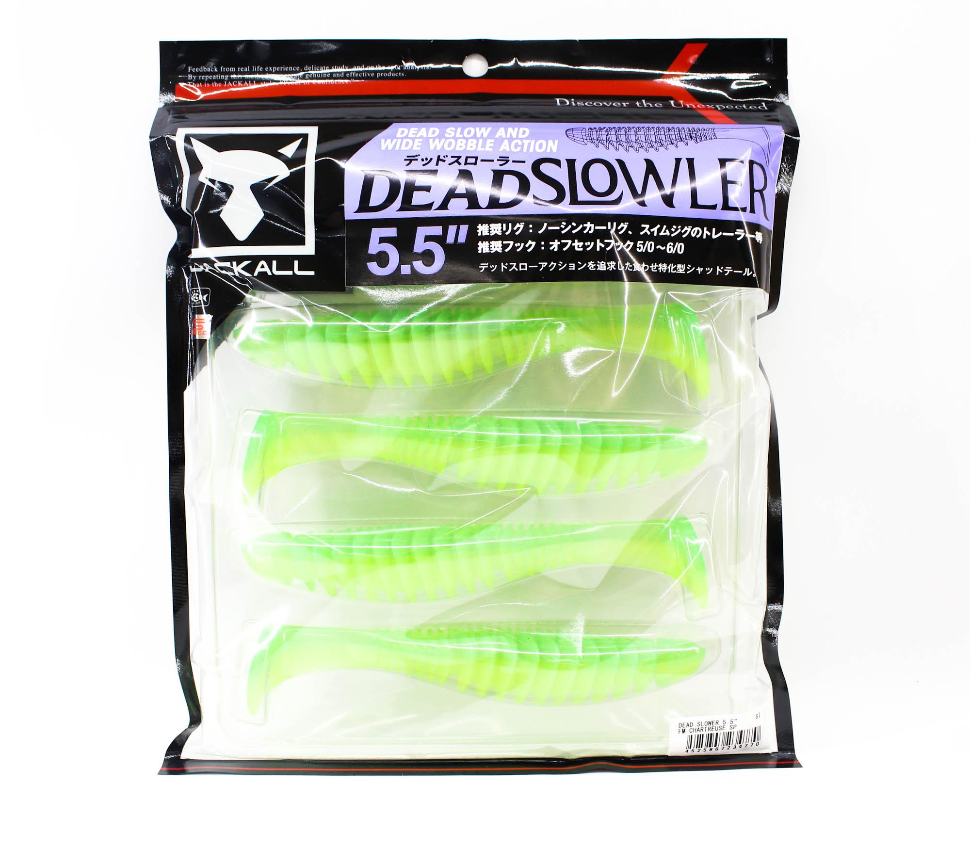 

Jackall Soft Lure Dead Slower 5.5 Inches FM Chartreuse Sp (4770)