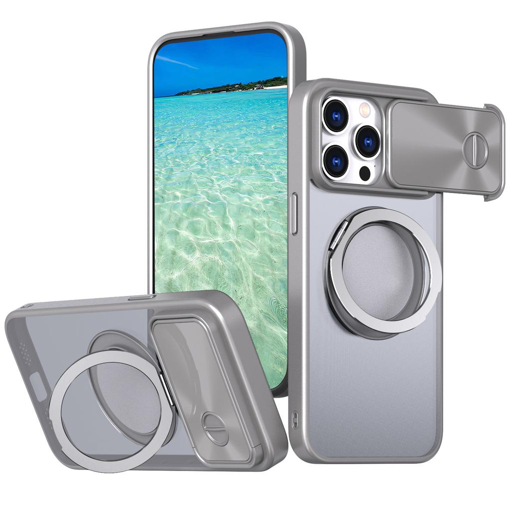 New for Apple 15 ProMax Pivot Phone Case Lens Pop-up Cover for IPhone 15 Gear Rotating Bracket