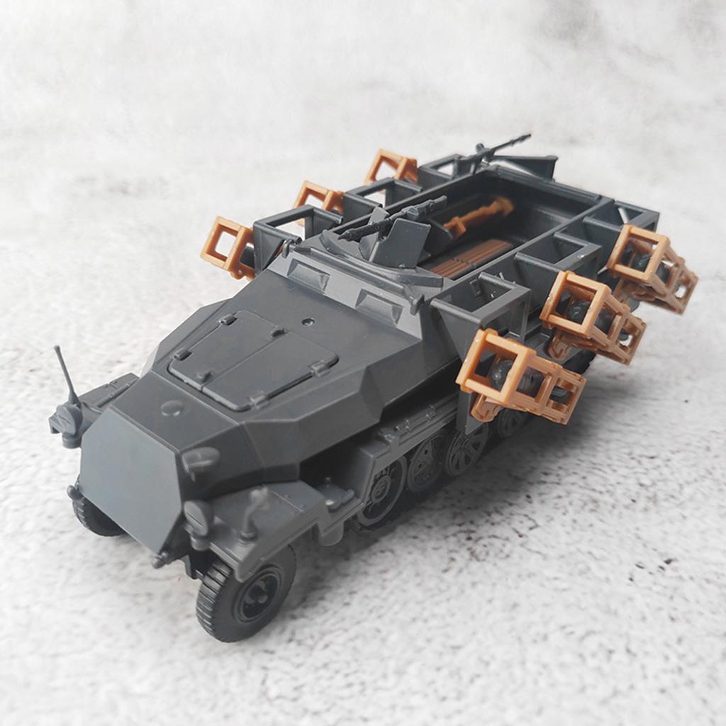1 72 WWII sd.kfz.251 Tank Model Kit 4D Armor Vehicle Educational Toy Authentic and Detailed