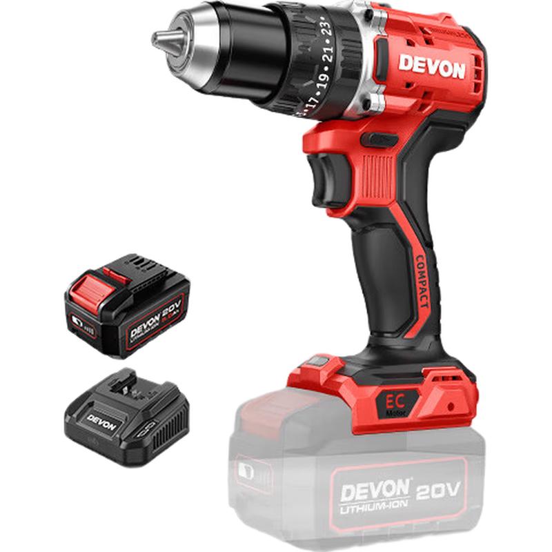 Devon 20V Brushless Cordless Impact Drill DID201 CN Plug (adapter Included)