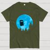 Tardis and Moon Cotton Summer Casual Cool Loose T-Shirt