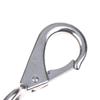 Heavy Duty Stainless Steel 304 Spring Snap Hook Rigid Loaded Fixed Eye Clip Carabiner Universal Marine Boats Clip Dock Hardware