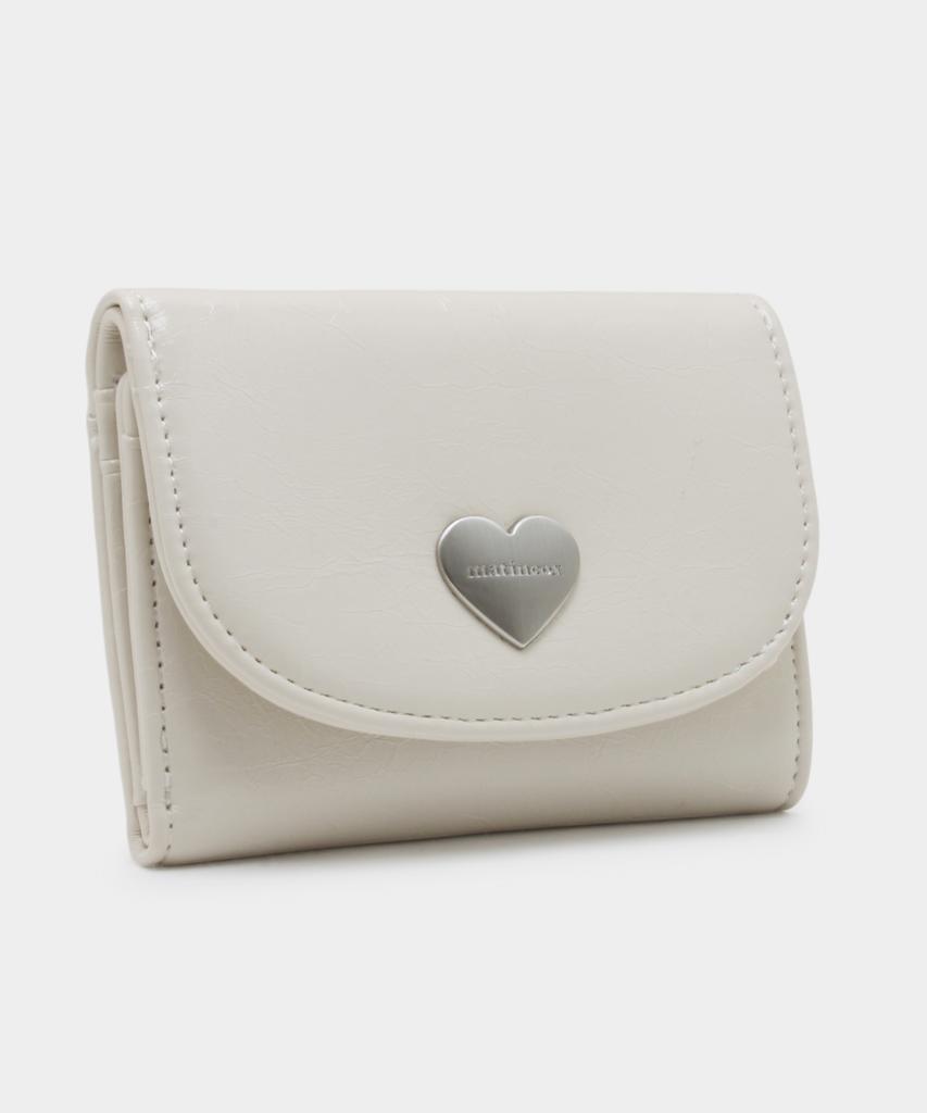 Matincox Heart Fold Wallet - Cream
