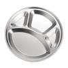 Jingzhou 304 Stainless Steel Four-Compartment Divided Meal Plates