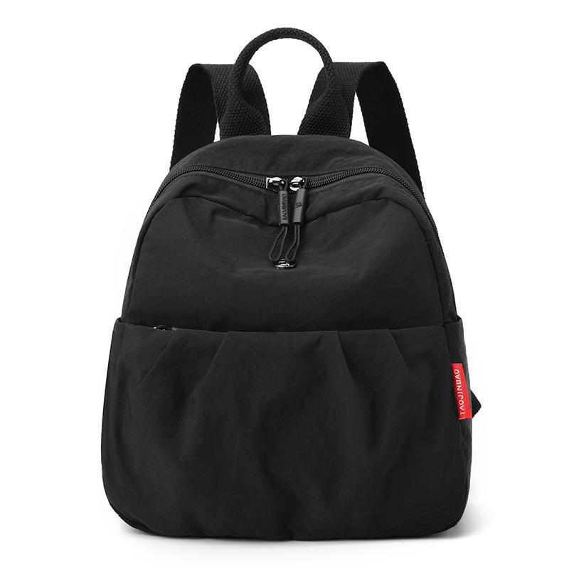 Schoolbag Oxford Canvas Backpack Women's 1011 New Folded Design Stylish Commuter Small Backpack Travel Lightweight School Bag