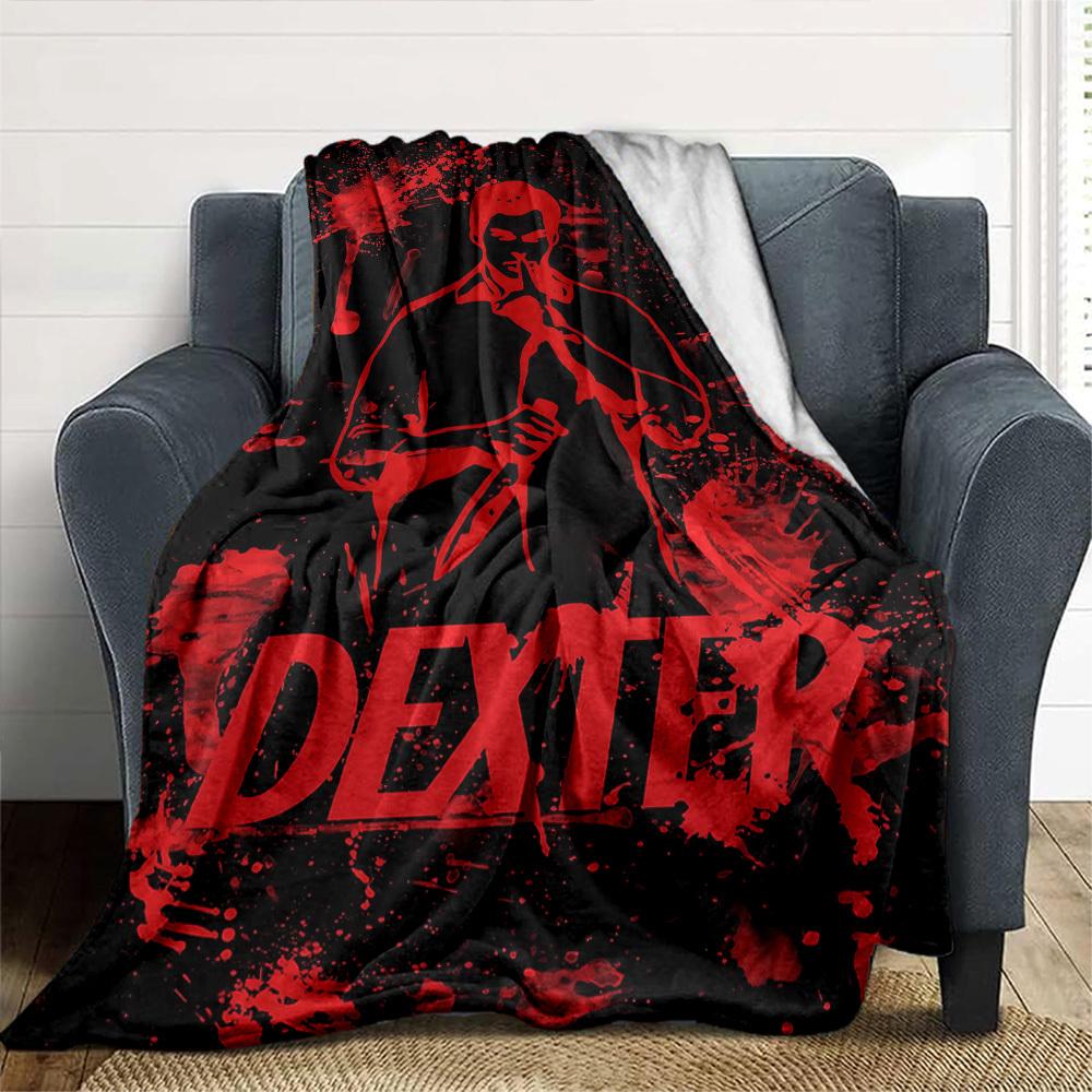 1pc Dexter Throw Blanket Soft Flannel, Cozy All Season Polyester Perfect for Home, Office