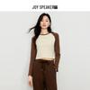 JOY SPEAKER Round Neck Color-Block Long Sleeve T-Shirt