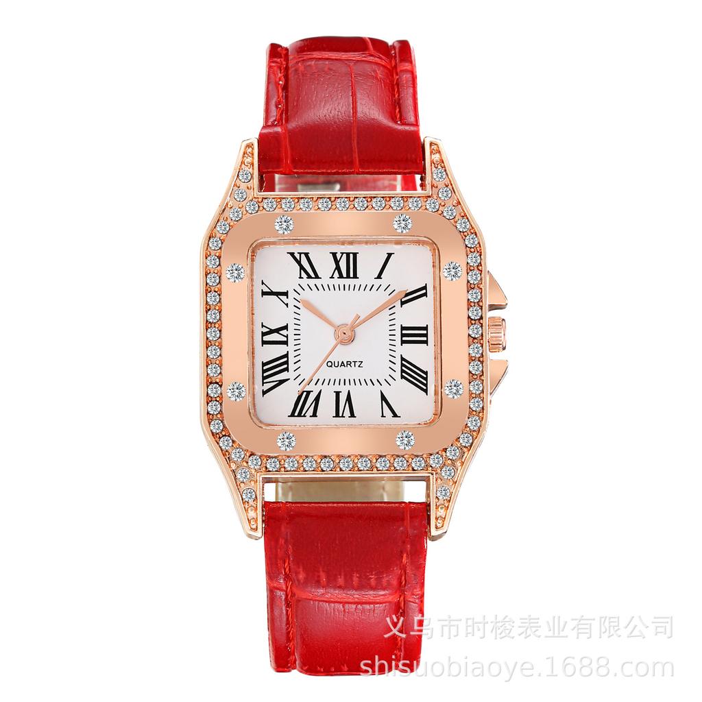 Barrel Womens Square Fashion 2020 Watch With Leather Strap Korean Style Casual For Students