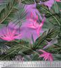 Soimoi Japan Crepe Satin Stoff Blomster & Blader Tropisk Stoff Prints etter meter 42 tommer