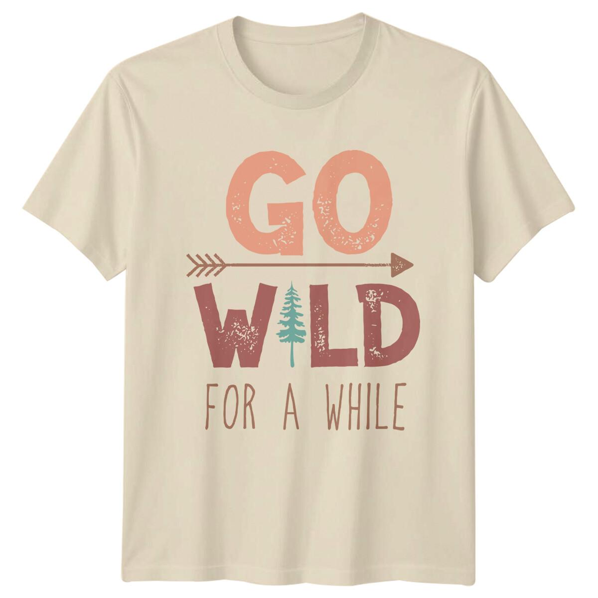 Go Wild For A While Camping Arrow Tree Graphic T-Shirt XXXXL
