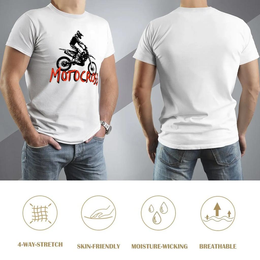 Motocross For Sale Top Tee Hipster T-shirt Round Neck Motion Funny Novelty Aactivity Competition USA Size