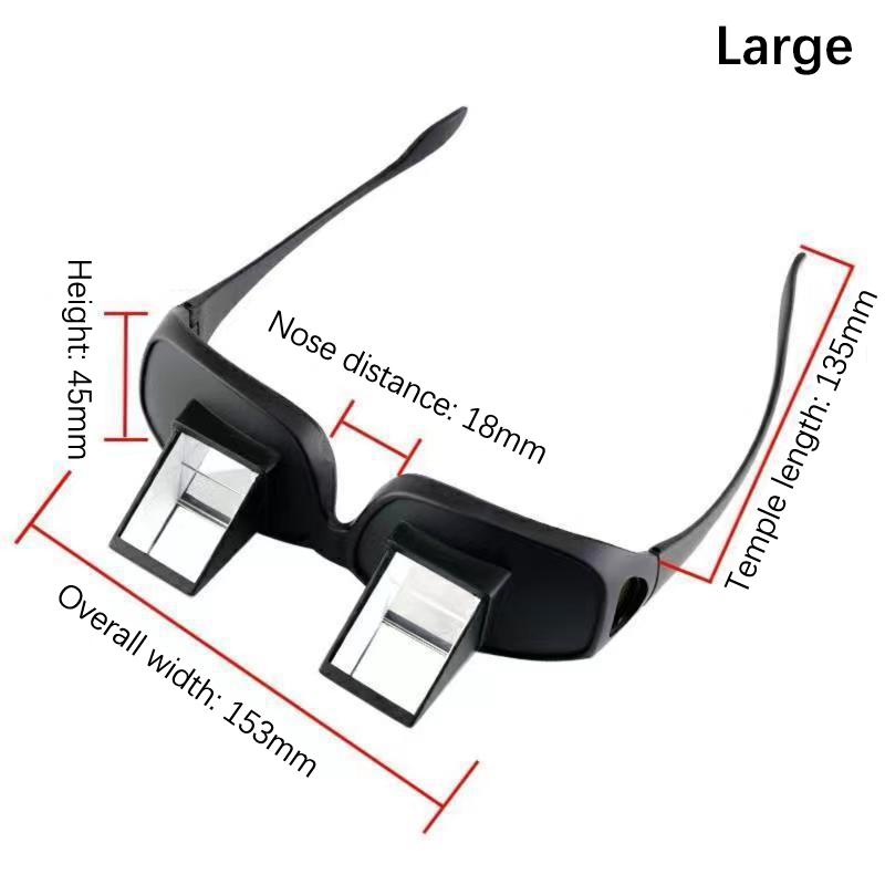 Lazy Eyeglasses Lazy Reading Glasses Prismatic Horizontal Glasses Lying Down Bed Reading Watching Hd Readers Glasses