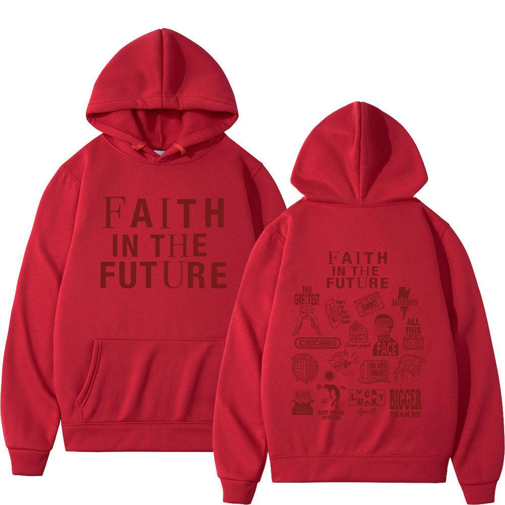 Faith in The Future 2024 Tour Concert Hoodie Men Fashion Vintage Hooded Sweatshirts Harajuku Aesthetic Oversized Hoodies Unisex