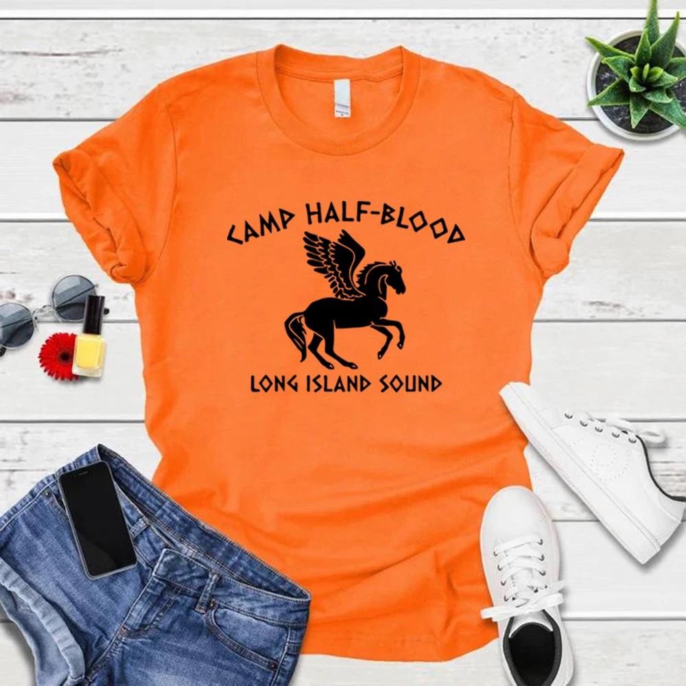 Camp Half Blood T Shirts Percy Jackson Tshirts Unisex Short Sleeve Graphic Tees Vintage ONeck Tshirt Unisex Women Magical Gifts