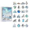 Christmas Countdown Calendar With Animal Themed Acrylic Ornaments For Holiday Decor And Gift Giving