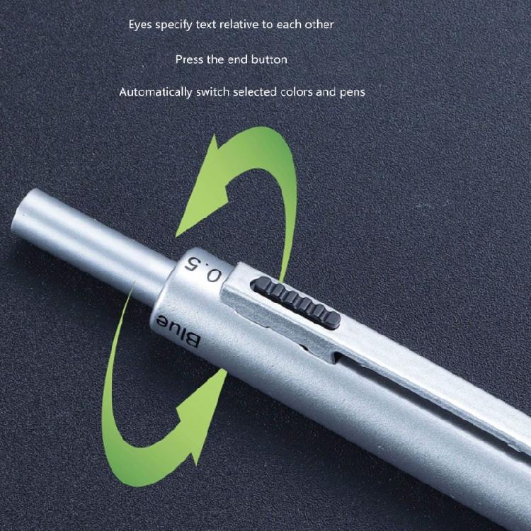 Metal Retractable Ballpoint Pen, Retractable Ballpoint Pen Multicolor Ballpoint Pen 1.0mm, Write Smoothly for Office