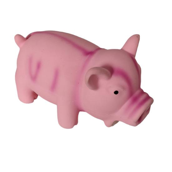 Latex-Schweinehundespielzeug Quietschendes Hundekauspielzeug für kleine, mittlere und große Hunde Interaktives schweinshaped Welpenspielzeug zur Zahnpflege