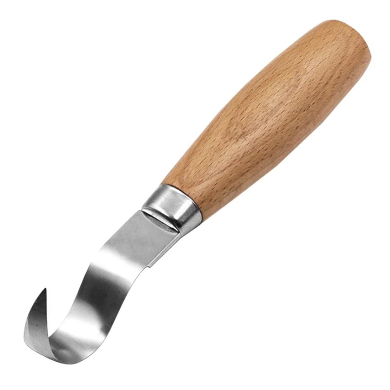 Wood Carving Knife Chisel Hook Knife Carving Tools Ergonomic Woodworking Spoon Durable Crooked Beginners Sculptural Professional