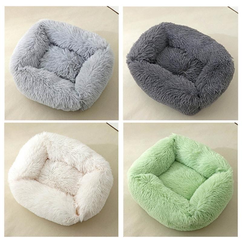 Creative Pet Bed Thicken Nest for Dogs and Cats Soft Plush Rectangular Sofa