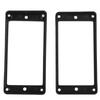 2 Stück Gitarre Gebogene Kunststoff Humbucker Tonabnehmer Rahmen Halter Befestigungsringe