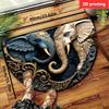 VIKAMA Sacred Elephant Carpet A Majestic Floor Mat Doormat Good Luck Welcome Mat Rug For Bedroom Carpet For Live Room Home Decor