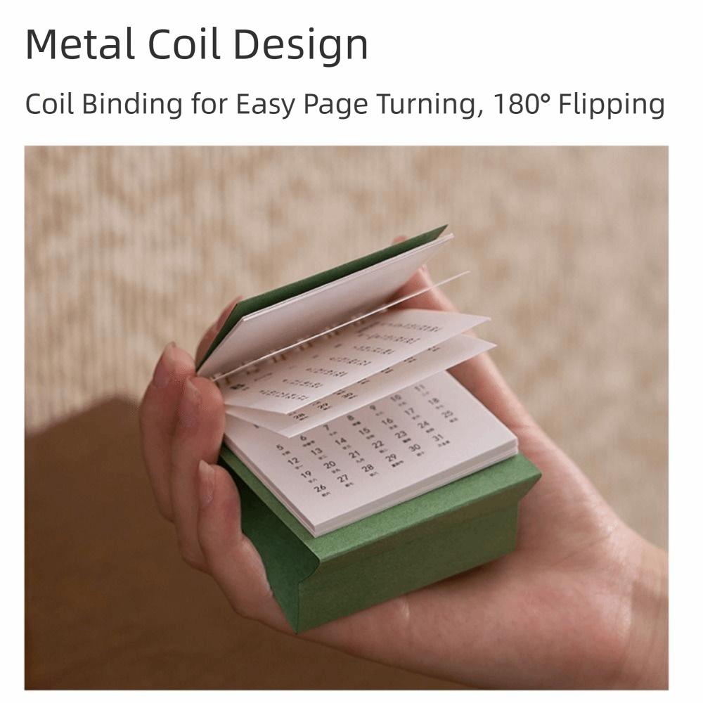 Solid Color Horse Year Calendar Month Date Display Standing Flip Calenda  Office Use