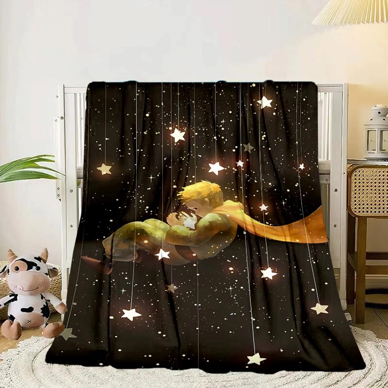 prince In The Stars Blanket Flannel Blanket for bed, sofa, Camping, Hiking, Picnic Essentials, gift for family Fan gifts