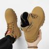 New Fashion Autumn And Winter Men's High Top Martin Boots Students Male Boys Trending Soft Sole Work Shoes Labor Protection Martin Sneakers