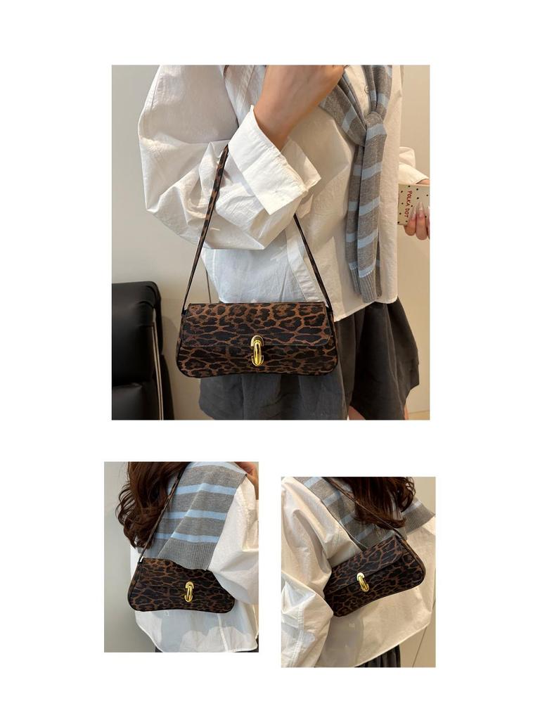 Leopard Print 2025 Trend Women's Handbag - Small Square Crossbody & Shoulder Bag for European and American Fashion.