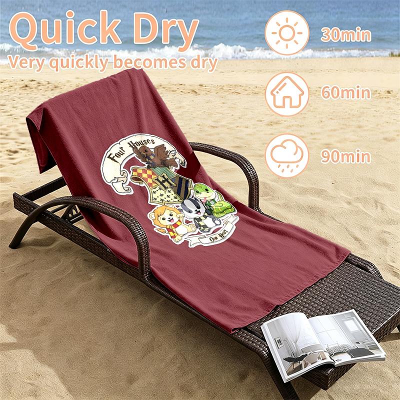 Harry Potter Beach towels also serve as bath towels summer essential a musthave for the outdoors the beach and the pool