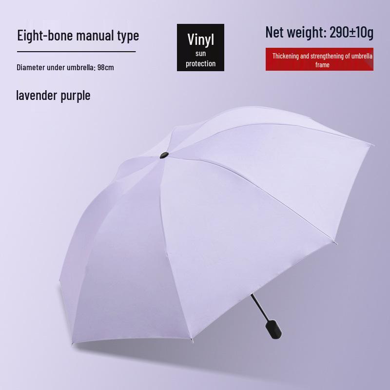 Customized Men's 10-Rib Automatic Sun & Rain Triple Folding Umbrella