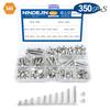 NINDEJIN External Hex Hexagon Head Bolt and Nut Kit M4 M5 M6 Stainless Steel Metric Hex Cap Screw Nuts Assorted Kit