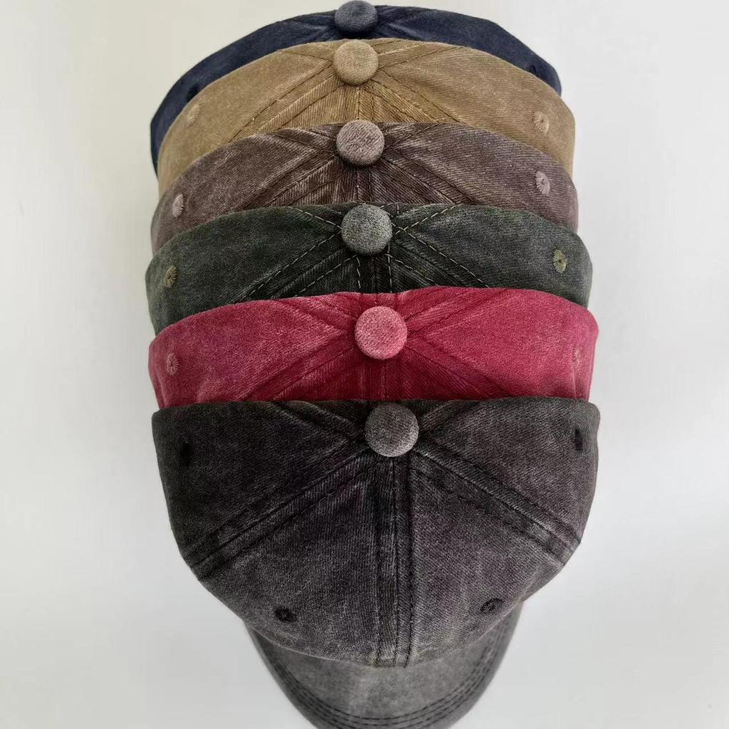 Unisex Classic Retro Washed Baseball Cap: Versatile Sunshade and Duckbill Design for Fashionable Sun Protection