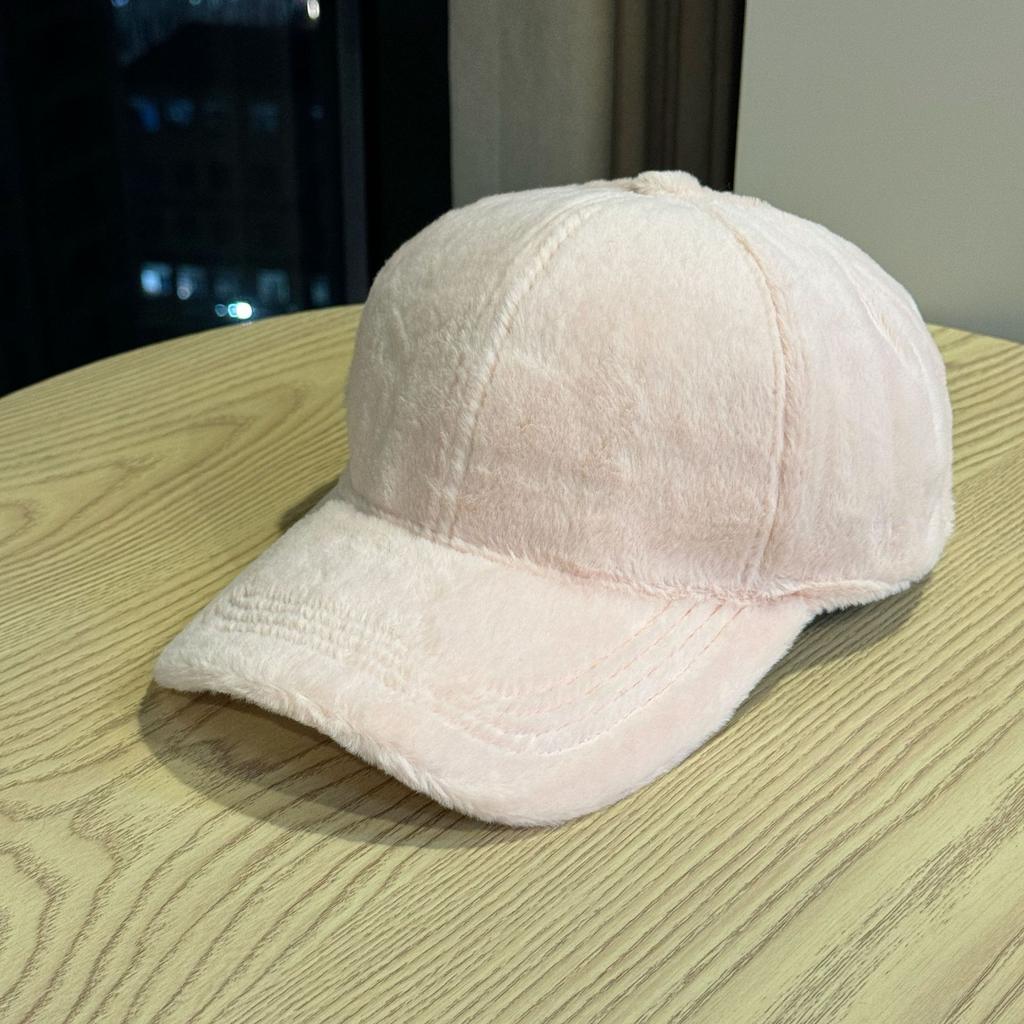 Hut Damen Winter Plüsch Warm Schirmmütze Winter Verdickte Baseballkappe Koreanische Version Vielseitig Einfarbig Kaltmütze Herrenmode