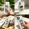 Kim Tae Hyung Min Yoon Gi Cartoon Phone Holder With Acrylic Back Panel And Metal Ring