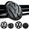 Hub Caps 2Pcs Chrome Car Front Radiator Grille Emblem 137MM+Rear Trunk Lid Badge 115MM Auto Emblem For VW Golf 7 2014 Rdpw70